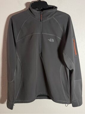 Mens M Black The North Face Outdoor Hiking Gorpcore Sporty Quarter Zip Jacket